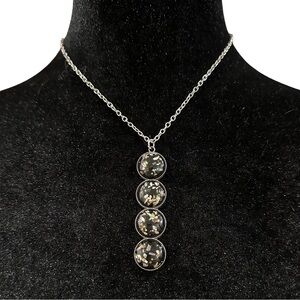 Paparazzi Confetti and Cocktails Necklace Earrings Set Black Glitter New